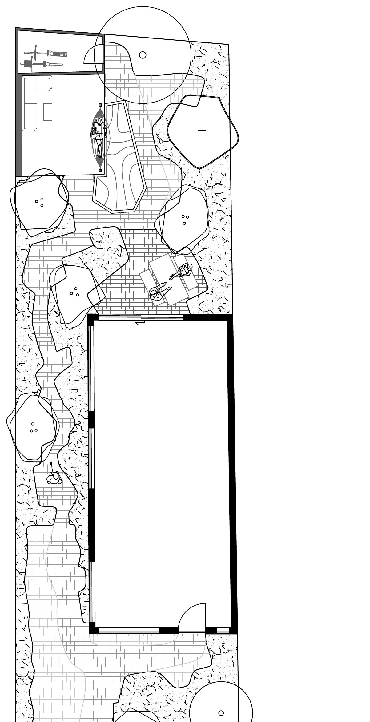 Ground plan for Jules Destreestraat, Antwerpen, by Lys-Damen Landscape Architecture